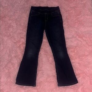 Classic Youth Girls Flare Jeans with elastic band.
